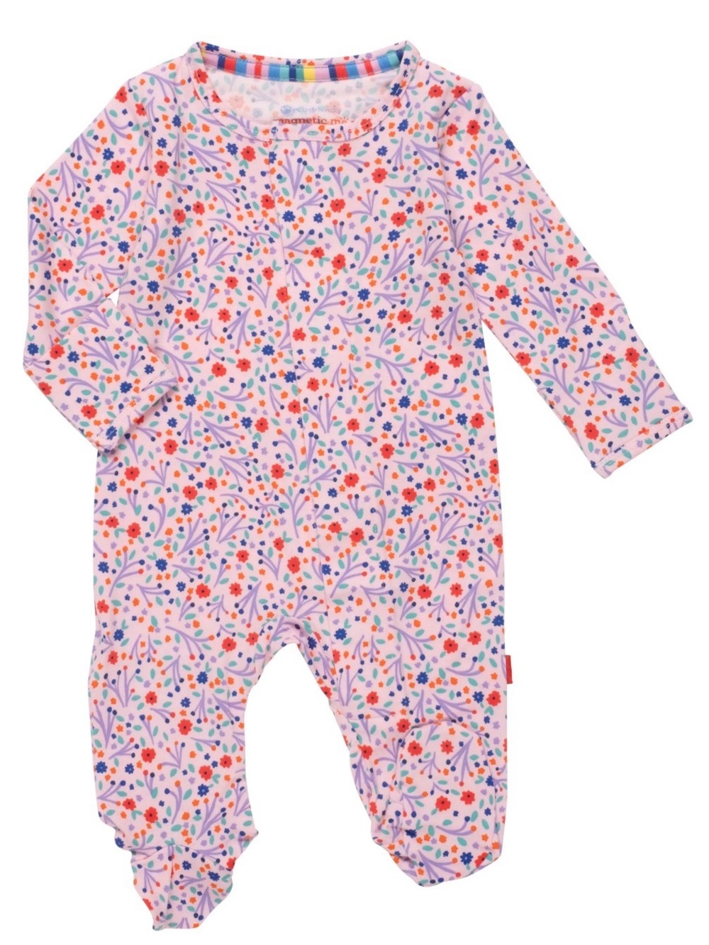 Magnetic Me Elizabeth Forever Pink Floral Footie